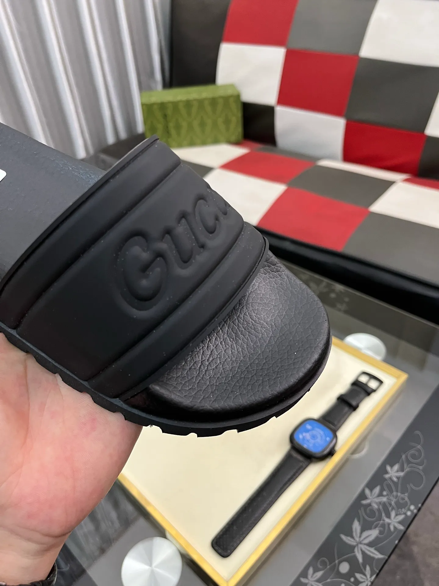 Men's men's shoes💰260⌚️⌚️ＧＵＣＣＩ.Gucci.Official website 1:1 popular slippers hot sale! Original original material 🩴 SIZE: 38-46 (45.46 non-refundable)
